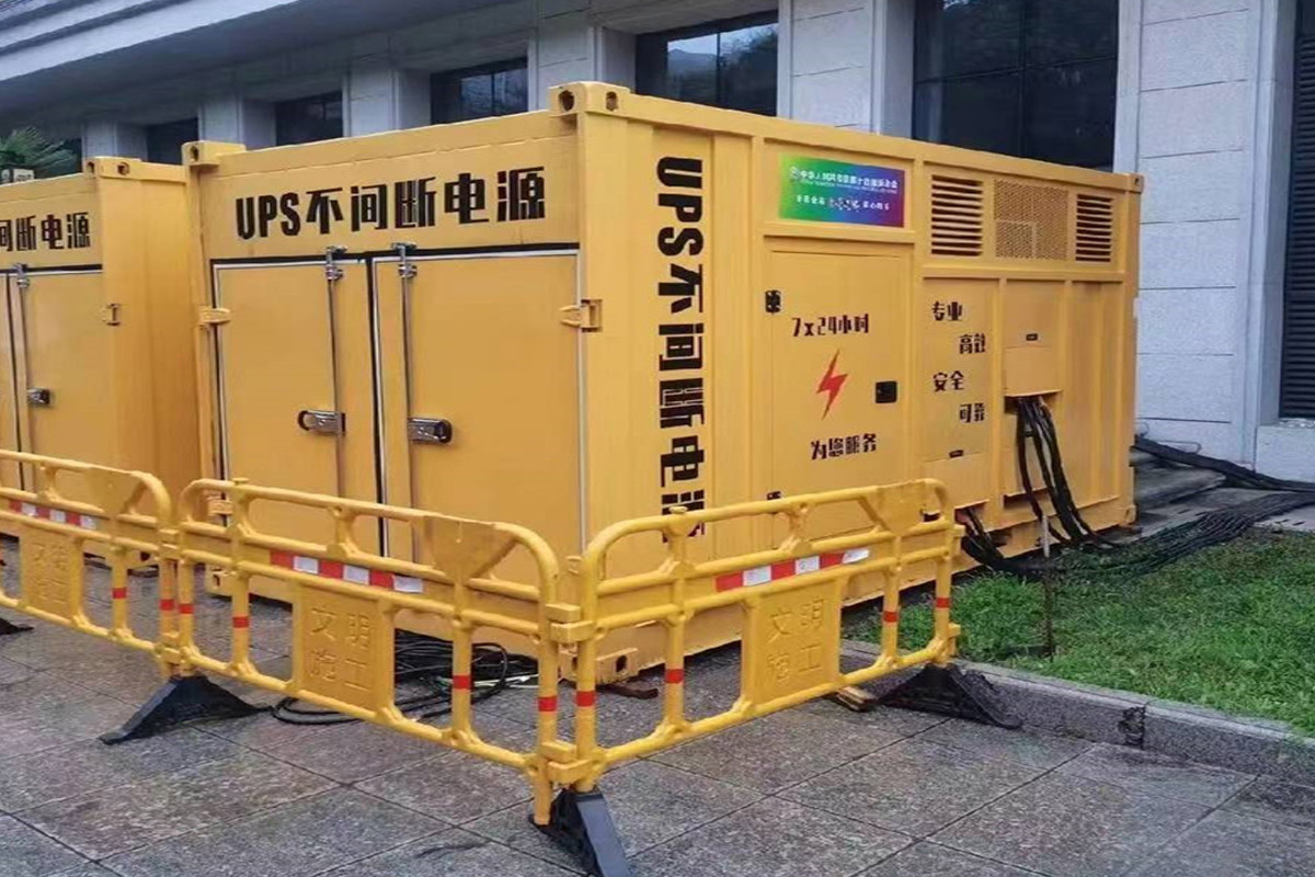 乌恰发电机租赁施工现场