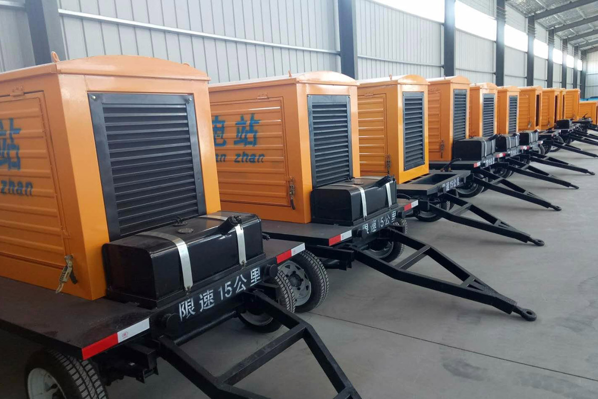 乌恰发电机租赁施工现场